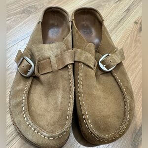 Birkenstock Buckley Clog in Suede Leather Size 40/ US 9